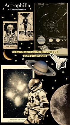 an image of the outer planets with pictures and captions on it, including saturn