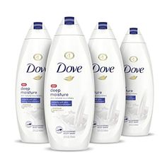 Brand: DoveColor: WhiteFeatures: DOVE BODY WASH: Transform dry skin instantly with the Dove Deep Moisture Body Wash made with skin-natural ingredients that lock in moisture for 24 hours. MOISTURIZING BODY WASH: Each hydrating body wash in a mess-free squeeze bottle, made from 100% recycled plastic, effectively cleanses while nourishing the skin’s protective barrier. #1 DERMATOLOGIST-RECOMMENDED BODY WASH: Dove Deep Moisture Body Wash, sulfate and paraben free, formulated with Renewing MicroMoist Dove Deep Moisture, Dry Skin Body Wash, Body Wash For Dry Skin, Sulfate Free Body Wash, Sensitive Skin Body Wash, Best Body Wash, Foaming Body Wash, Dove Body Wash, Dove Beauty