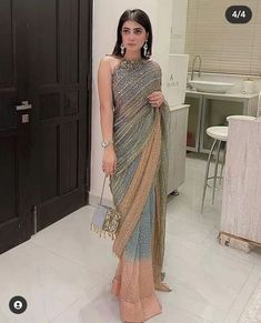 White Sari, Plain Suit, Brown Clothes, Wedding Ootd, Indian Fits, Desi Attire, Simple Saree Designs, Saree Looks