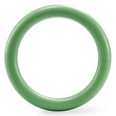 a green ring on a white background