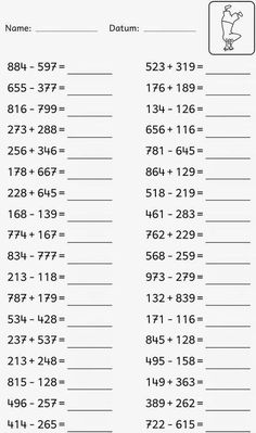 printable worksheet with numbers and times for kids to practice their math skills