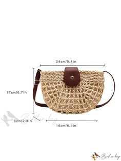 Bird in Bag - Beach Vacation Woven Straw Tote Bag Trendy Crossbody Beach Bag For Beach Season, Trendy Beach Season Crossbody Bag, Trendy Crossbody Beach Bag, Trendy Crossbody Shoulder Bag For Vacation, Trendy Beach Bucket Bag Crossbody, Trendy Beach Crossbody Bucket Bag, Trendy Straw Crossbody Bag For Vacation, Trendy Crossbody Straw Bag For Vacation, Trendy Crossbody Bucket Bag For The Beach