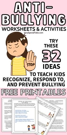 Anti-Bullying Activities for Kids: Explore creative ways to teach kids of all ages about bullying. At the end of this post, download your two free anti-bullying activities/ Anti-bullying activities for kids / Anti-bullying worksheets / Bullying activities for school / Anti Bullying Activities for Teens / Anti Bully Activities for Kids / Anti Bully Ideas for School / Anti bully posters, activities and worksheets/ Social emotional learning resources / Social skills activities Anti Bully Activities, Antibullying Ideas, Emotional Activities, Social Emotional Activities, Kindness Activities, Activities For Teens, Elementary Activities