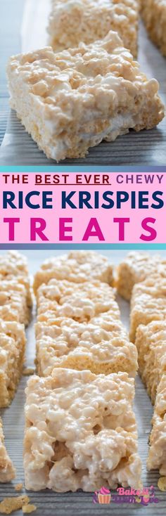 rice krispies treats are ready to be eaten