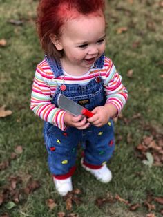 Baby Chucky Costume, Diy Chucky Costume, Chucky Outfit, Chucky Costume, Chucky Halloween, Toddler Pictures