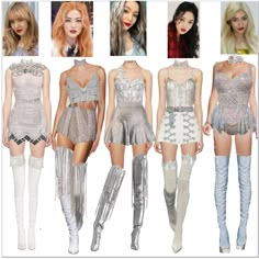 Kpop Fashion Women, Pastel Aesthetic Outfit, Reign Dresses, Group Outfits, Pop Outfits, Movie Inspired Outfits, Fashion Feminine, Event Outfit