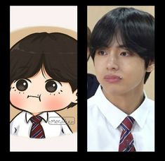 Chibi Bts, Hair Pattern, Taehyung Fanart, Bts Chibi, Bts Fans, V Taehyung