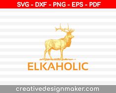 Elkaholic SVG PNG Cutting Printable Files Yoga Svg