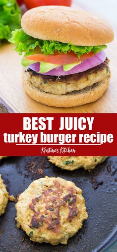 the best juicy turkey burger recipe