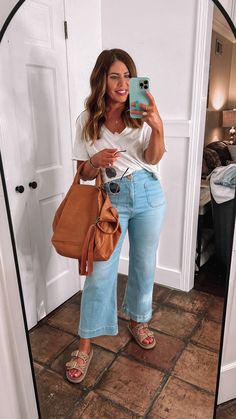 [Sponsored] Women's Kylie Crochet Footbed  Curated On Ltk #womenjeansoutfitscasualsummer Birthday Outfit Summer Casual, 40 Year Old Aesthetic, Causal Jean Outfits For Work, 35 Year Old Mom Outfits, Everyday Mom Outfits Summer, Trendy Midsize Outfits, Cool Mom Summer Outfits, How To Wear Jewelry, Summer Mom Outfits 2024