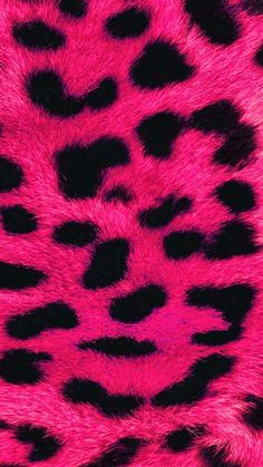 a pink and black animal print pattern on a fur material textured with dark spots