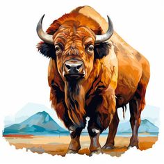 Buffalo Clipart in Oil Painting Style Graphics: High-Res 4K & Vector Buffalo Animal Art, Buffalo Clipart, Abstract Buffalo Art, Buffalo Oil Painting, African Buffalo Painting, Colorful Buffalo Painting, Unique Gift Items, Event Banner, Visual Aids