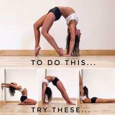 a woman doing yoga poses on the floor