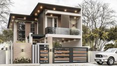 Modern Design Elements 3 Storey House Design Exterior, 3 Storey Residential House, Two Storey Exterior Design, Modern 3 Storey House Design, Modern Asian House Exterior, Modern House Design 2 Storey, Two Storey Residential House, 2 Storey Residential House