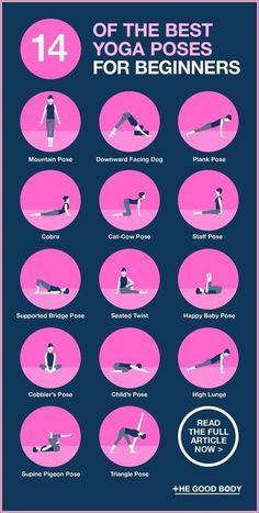 the best yoga poses for beginners info sheet with instructions on how to do them