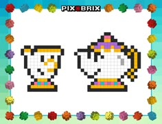 an image of pixelpix puzzles with two penguins in the middle and one penguin on