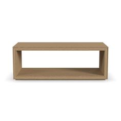 an empty wooden shelf on a white background