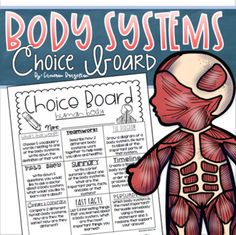 the body system worksheet with an image of a human torso and muscles on it