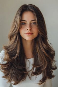 25 Sophisticated Medium Hairstyles with Layers for Women ✨💁‍♀️ Achieve timeless elegance with these layered styles! 🌟 #MediumHair #LayeredHair #HairInspo #HairTrends #ChicStyle #SophisticatedHair Two Layers Haircut, Brown Layered Haircut, Hair Inspiration Layers, Hairstyles With Layers, Long Hair With Layers, Butterfly Haircut, Haircuts For Medium Length Hair, Hair Inspiration Long