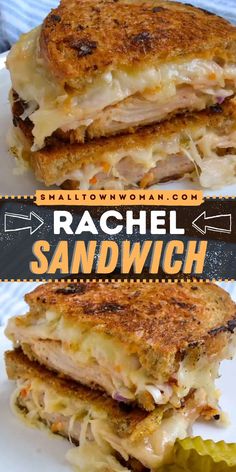 Here's a recipe for lunch at home! This Rachel Sandwich recipe features a turkey, Swiss, and coleslaw sandwich slathered with homemade Thousand Island dressing. Make this lunch meal idea that's grilled to perfection. Try it now!