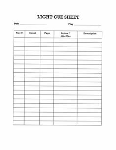 the printable light cue sheet