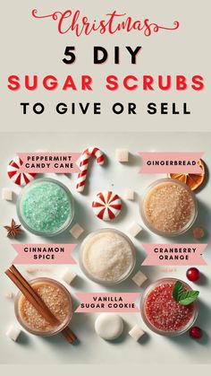 christmas sugar scrubs to give or sell