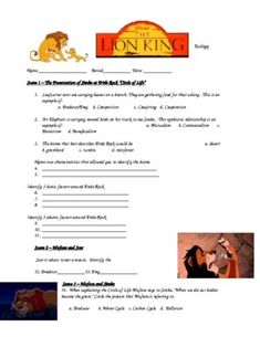 the lion king worksheet is shown with pictures and instructions for each child's name