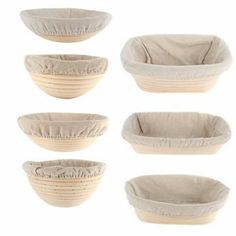 four bowls with different shapes and sizes are shown in the image, each containing an individual's own bowl