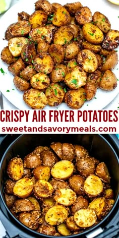 crispy air fryer potatoes in a slow cooker