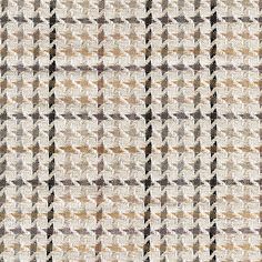 a checkered fabric pattern with brown and white colors on the outside, as well as black