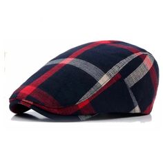 Classic Vintage Plaid Adjustable Irish Newsboy Cabbie Gatsby Golf Beret Flat Hat Cap For Daily Outerwear Unisex One Adult Size Navy Color Bar Golf, Maternity Nightwear, Gatsby Hat, Summer Cap, Berets Cap, Casual Cap, Cap Men, England Fashion