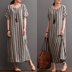 Linen Loose Dress, New Kurti Designs, Cotton Linen Dresses, Loose Fitting Dresses, Linen Short, Loose Dress, Linen Dresses, Linen Clothes, Kurti Designs