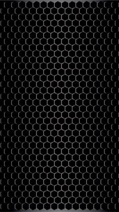 an abstract black and white background with hexagonal grids