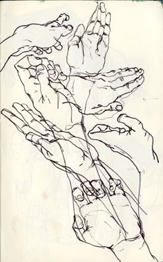 a drawing of two hands holding each other