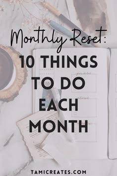 Monthly Home Checklist, How To Do A Monthly Reset, Things You Should Do Every Month, Things To Do Monthly For Yourself, How To Do Things For Yourself, How To Plan My Life, January Reset Challenge, How To Reset My Life, Creating A Fitness Plan