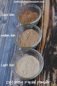 DIY Foxy Facial Powder - thehippyhomemaker.com Diy Highlighter, Sfx Ideas, Physical Appearance