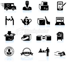 various black and white icons on a white background stock photo, epson formats