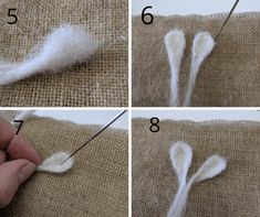 instructions for how to sew a burlock flower