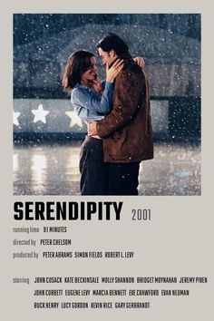 a movie poster for serendipity starring john cusack and kate beckinsale