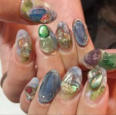 Fish Nails, Hard Gel Nails, August Nails, Stylish Nails