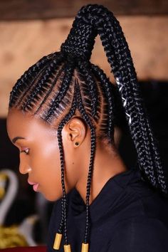 Latest Ghana Weaving Hairstyles, Latest Ghana Weaving, Ghana Weaving Styles, Ghana Weaving Hairstyles, Cornrows With Beads, Weaving Hairstyles, Ghana Weaving, Hairstyles For Ladies, Cornrow Braids