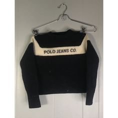 In amazing overall condition. See pictures for exact measurements and condition. Vintage Toddler, Ralph Lauren Pullover, Polo Ralph Lauren Sweater, Black Crewneck, Ralph Lauren Sweater, Wool Knit, Sweater Black, Black Sweaters, Polo Ralph