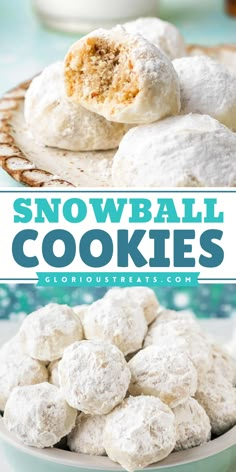 Get ready for a festive treat with these Snowball Cookies! The best Christmas cookie recipe that features finely chopped pecans and a delightful double dusting of powdered sugar, creating a perfect snowy look. Easy to bake, these fun cookies will add a charming touch to your holiday spread! Sweetened Condensed Milk Snowball Cookie, Classic Snowball Cookies, Russian Tea Cookies, Buttery Cookie, Pecan Snowballs, Pecan Snowball Cookies, Snowball Cookie Recipe, Holiday Baking List, Soft Gingerbread Cookies