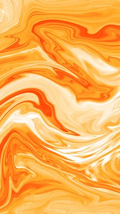 an orange and yellow background with wavy lines