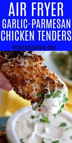 chicken tenders with parmesan and sour cream sauce