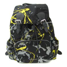 Used Burberry Splash Print Patterned 4064928 Women,Men Leather,Nylon Backpack Black,Gray,Yellow (Sku: Bf563672) === General === Brand : Burberry Model : Splash Print Patterned 4064928 Country Of Origin : Romania === Design === Type : Backpack Material : Leather , Nylon Color : Black, Gray, Yellow Hardware Color : Silver Closure : Belt (String), Flap, Snap (Hook) Inner Pocket : Zipper Pocket 1, Snap Pocket 1 Outer Pocket : Zipper Pocket 3 Adjustable Strap : Yes Gender : Women,Men === Size === Siz Burberry Backpack, Burberry Models, Backpack Material, Bottega Veneta Shoulder Bag, Canvas Backpack, Gray Yellow, Burberry Bag, Black Backpack, Romania