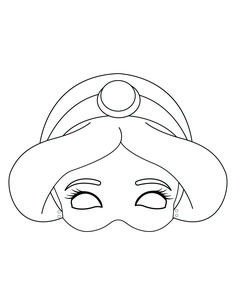 Princess Mask Printable, Kids Mask Template Free Printable, Aladdin Printables, Jasmine Diy, Disney Masks, Princess Mask, Childrens Christmas Crafts, Mask Template Printable, Disney Characters Christmas