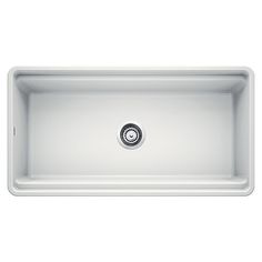 a white kitchen sink on a white background