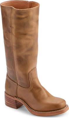 Frye Campus Knee High Boot (Women) | Nordstrom Womens Frye Boots, Fyre Campus Boots Outfit, Campus Boots Frye, Frye Boots Outfit Aesthetic, Campus Frye Boots, Frye Boots Outfit Fall, Frye Boots Outfit Summer, Fry Boots Outfit, Frye Boot Outfit