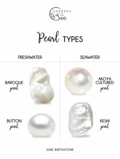 Types Of Pearls, Ethical Jewelry, June Birthstone, Pearl Types, Affordable Jewelry, June Birth Stone, Dream Jewelry, Pretty Jewellery